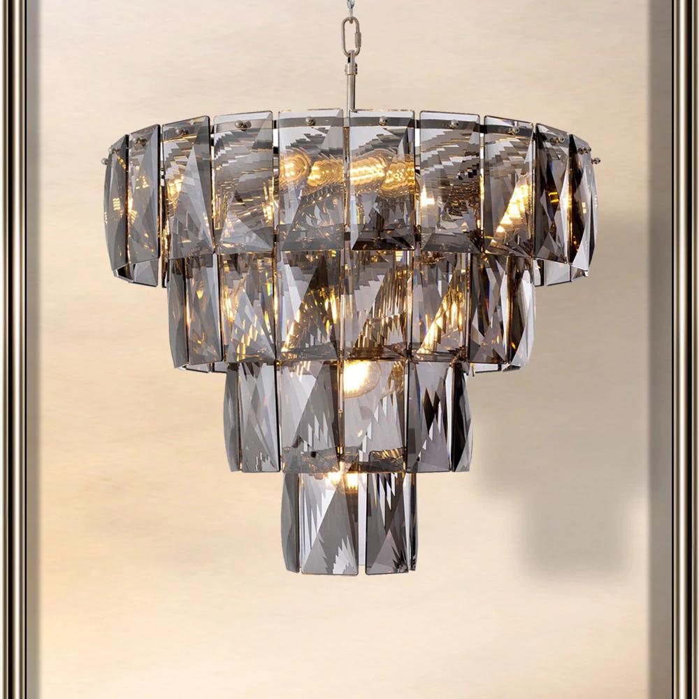 smoked glass chandelier uk - Are crystal chandeliers back in style