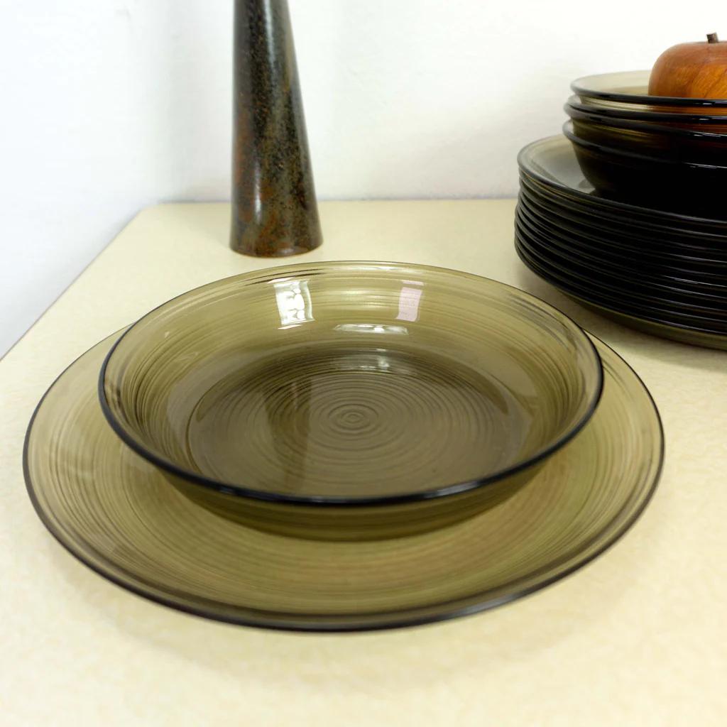 smoked glass dinner plates - Are glass dinner plates good