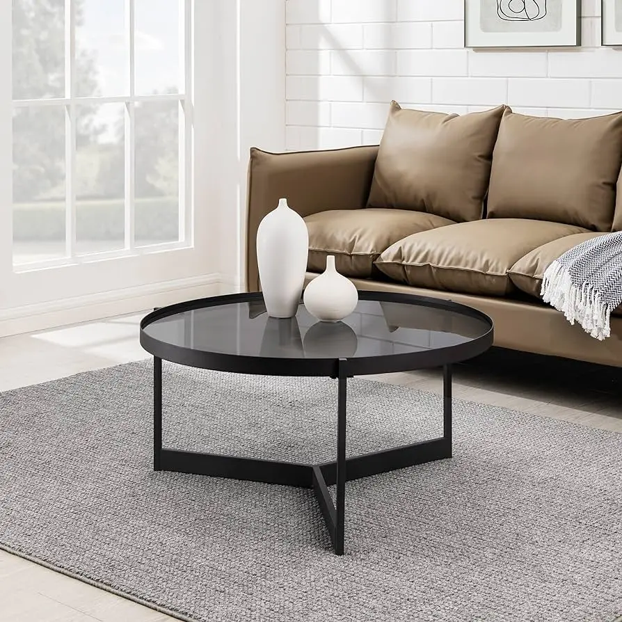 black smoked glass coffee table - Are glass top coffee tables safe