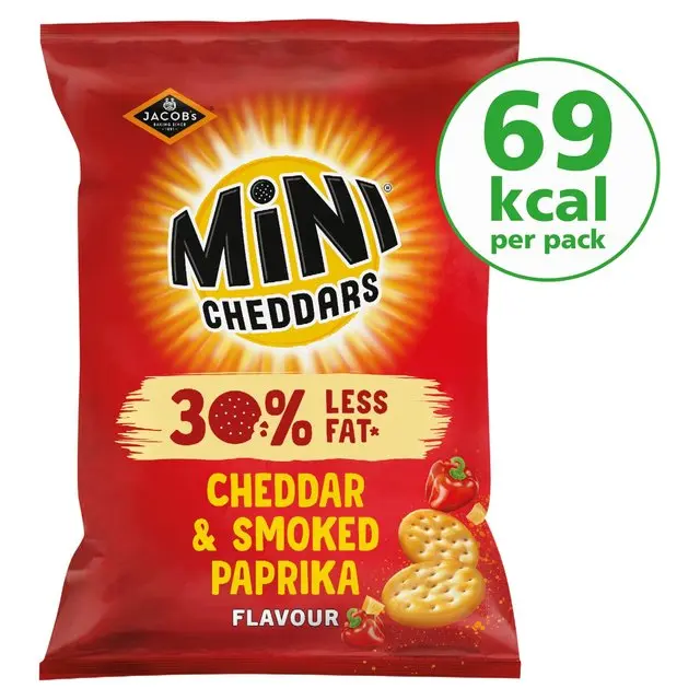 cheddar and smoked paprika mini cheddars - Are mini Cheddars biscuits or crisps