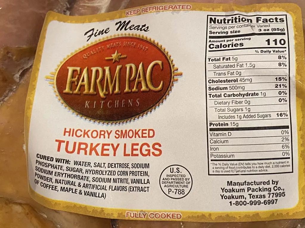Smoked Turkey Leg Nutrition Healthy