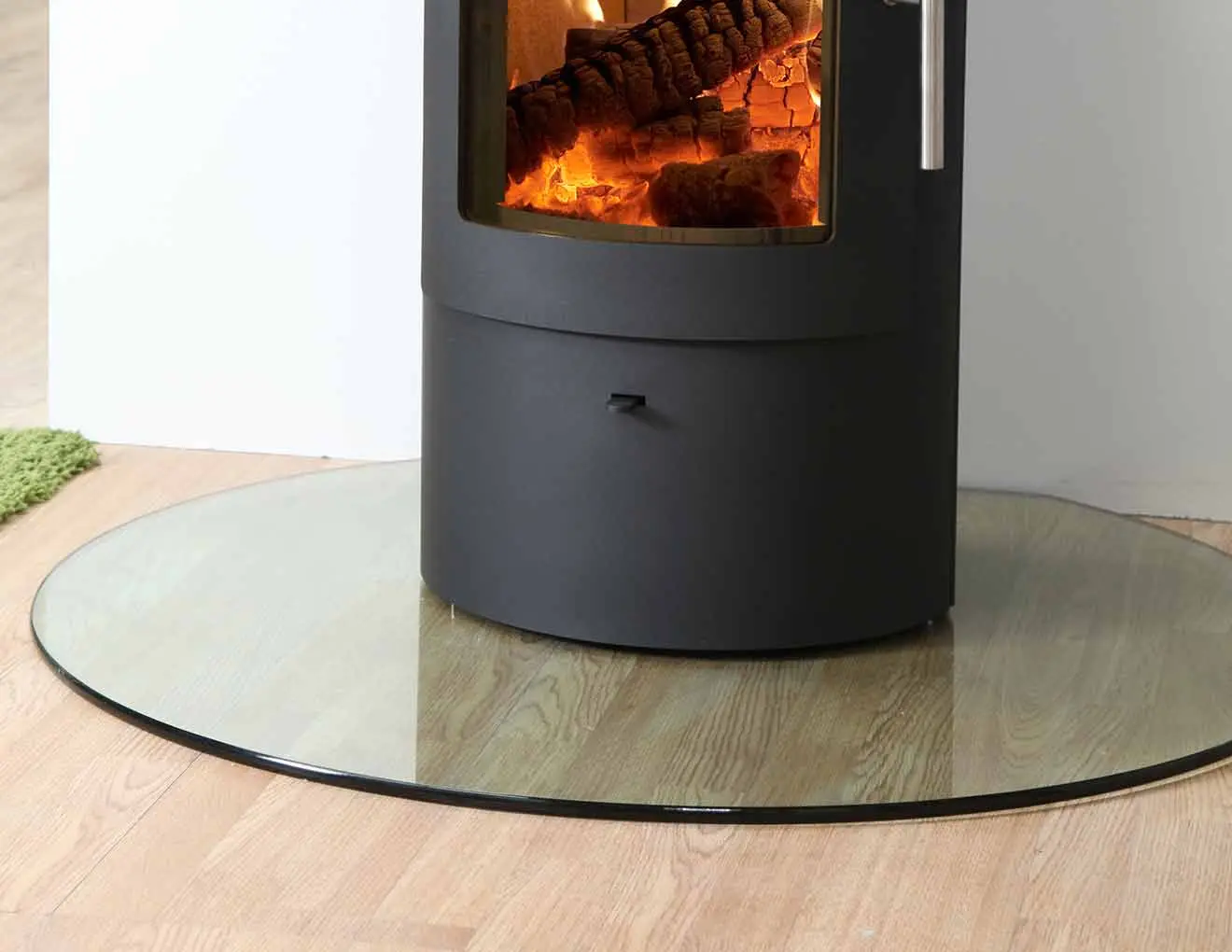 smoked glass hearth - Can a hearth be made of glass