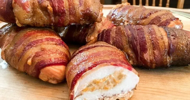 smoked bacon wrapped chicken breast - Can you cook raw bacon and raw chicken together