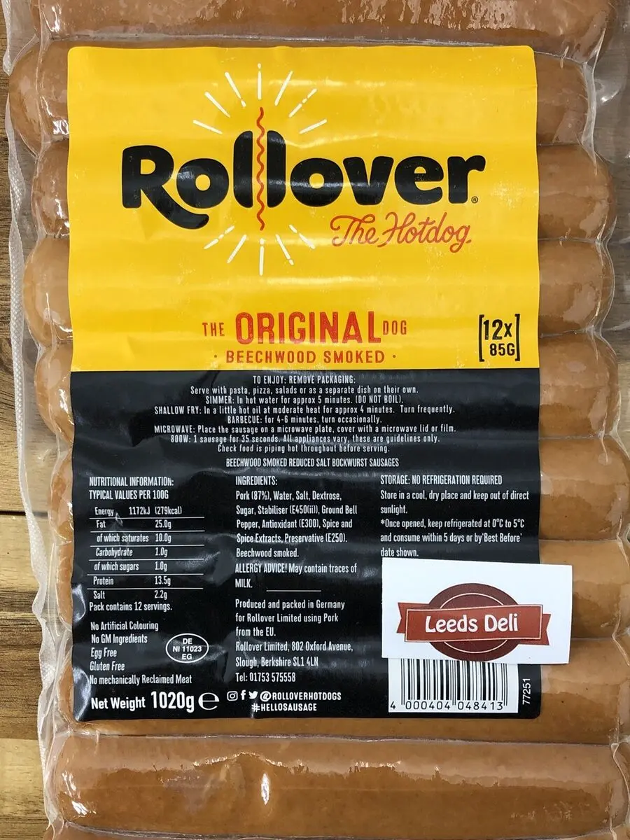 rollover beechwood smoked bockwurst hot dogs - Can you eat rollover hot dogs cold