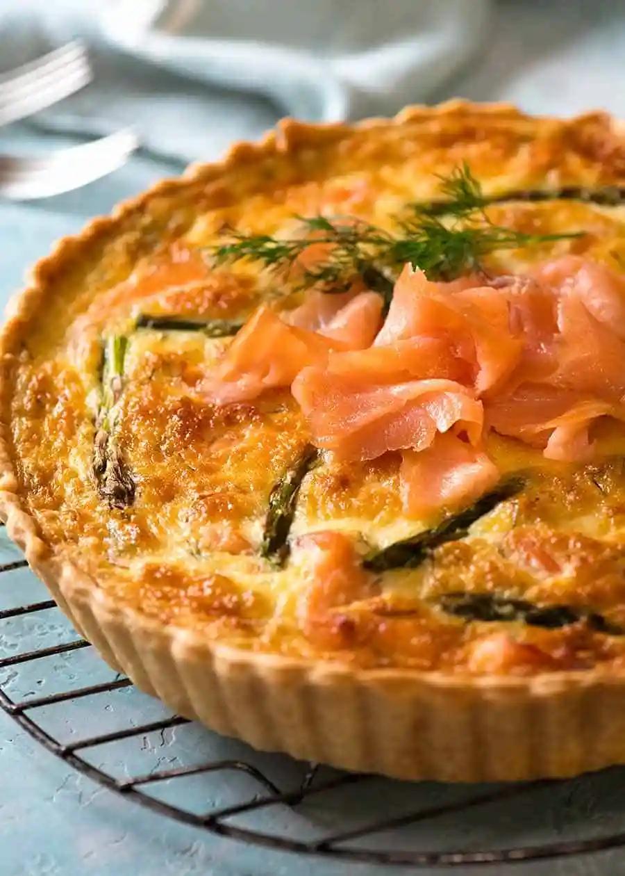 smoked salmon quiche with cream cheese - Can you substitute evaporated milk for heavy cream in quiche