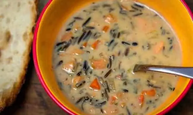 smoked turkey soup with wild rice - Can you substitute wild rice for white rice