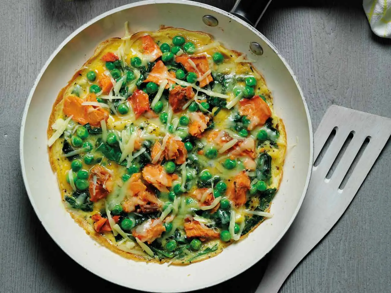 smoked salmon and spinach omelette - Do you add milk to omelette or scrambled eggs