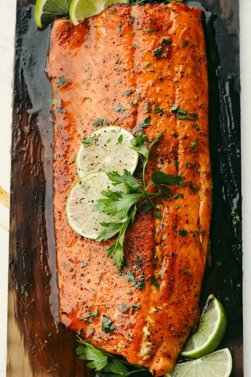 cedar plank smoked salmon recipe - Do you cook salmon skin up or down on a cedar plank