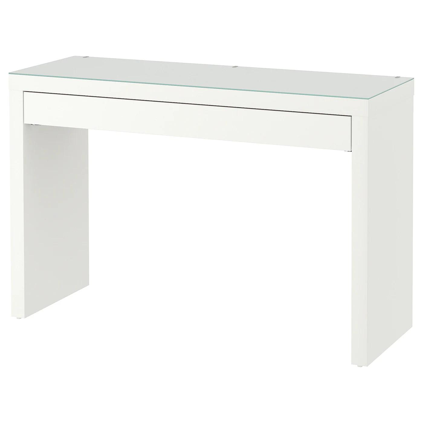 ikea smoked glass top - Does the Malm desk have a glass top