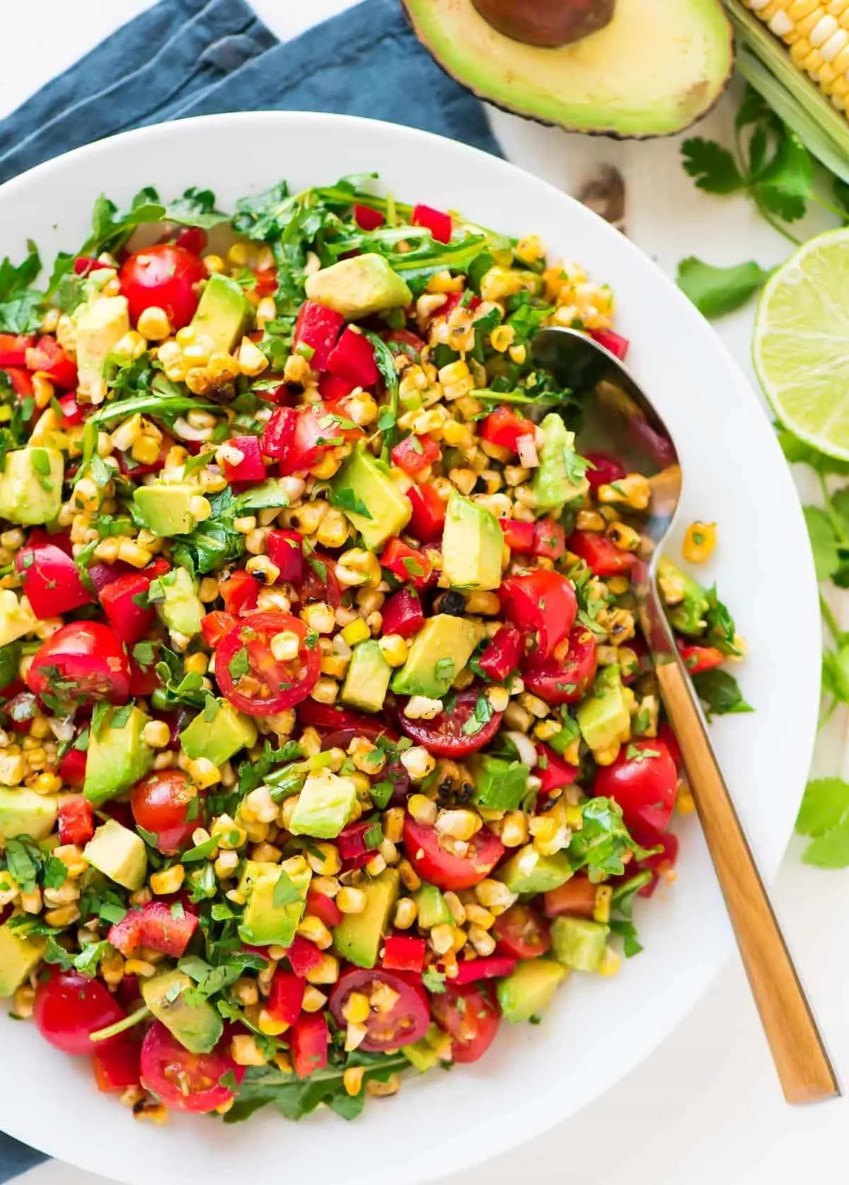 smoked corn salad - How do you char corn indoors