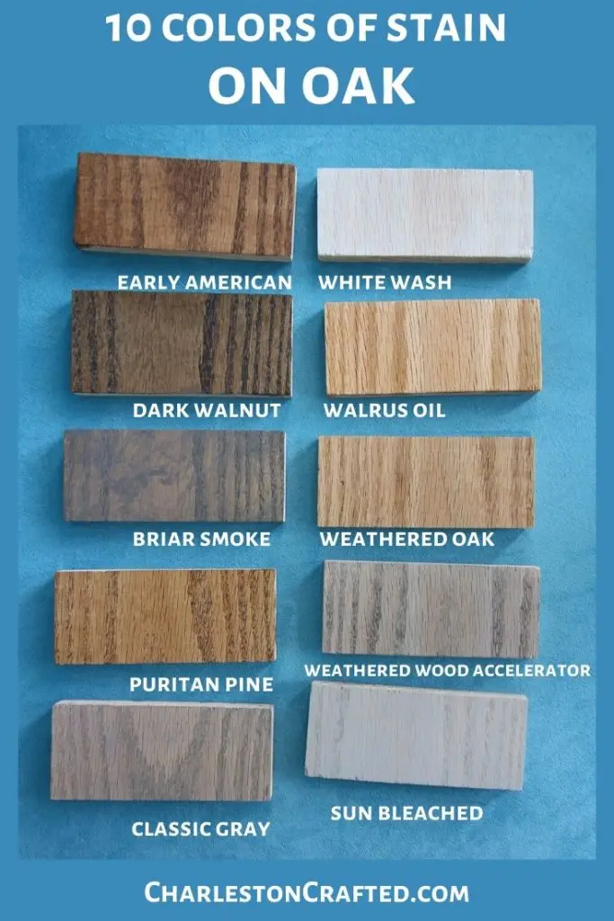 smoked oak wood stain - How do you darken oak wood