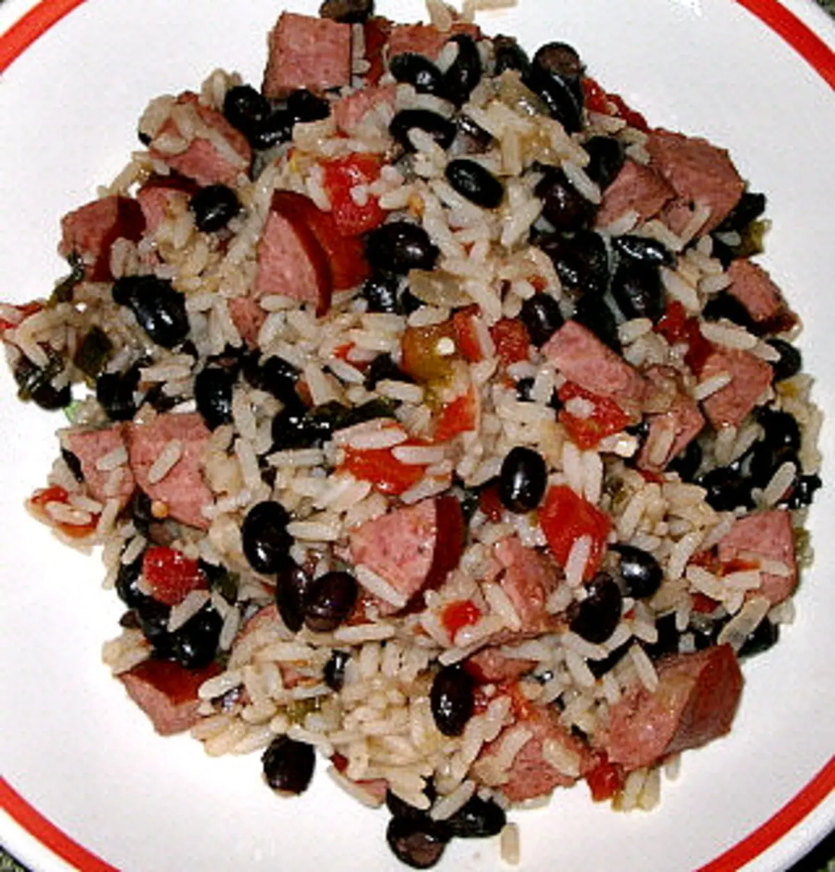 smoked sausage and black beans recipe - How do you dress up black beans from a can