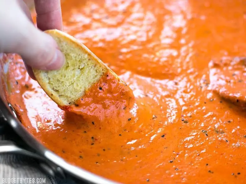 smoked red pepper sauce - How do you thicken red pepper sauce