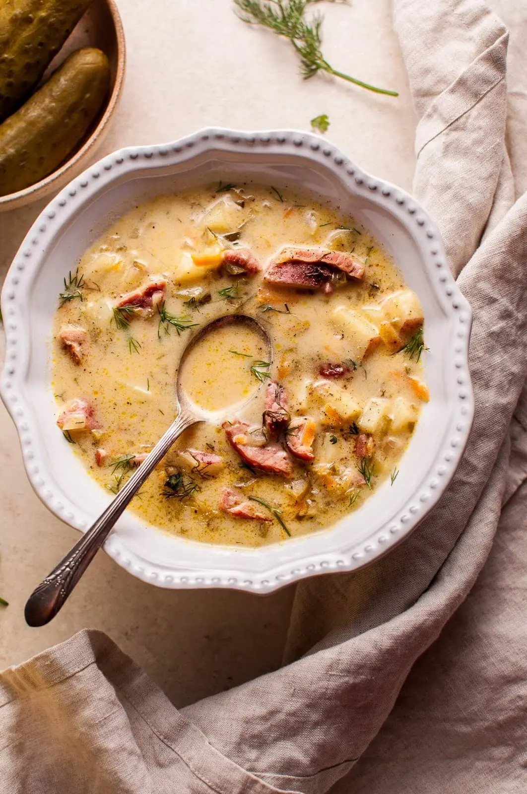 polish dill pickle soup with smoked ham - How long does pickle soup last in fridge