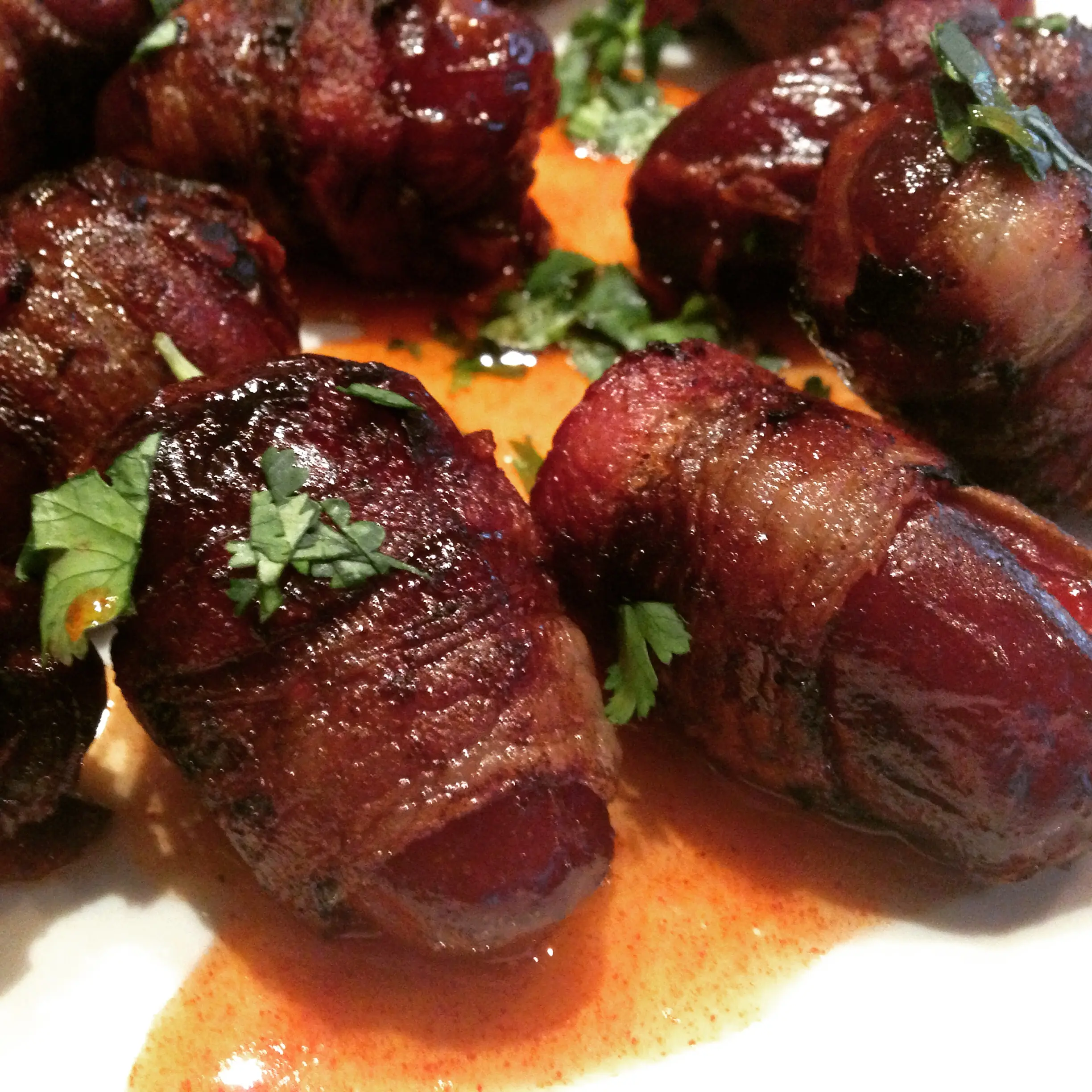 smoked bacon wrapped dates - How many calories are in a bacon wrapped date