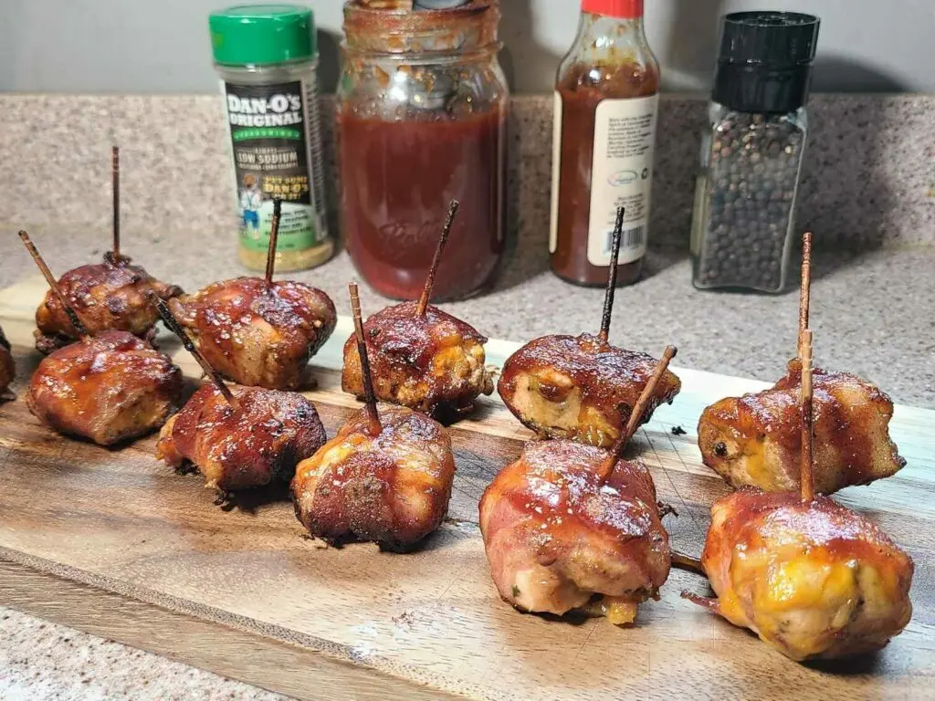 smoked bacon wrapped chicken bites - How many calories are in chicken wrapped in bacon