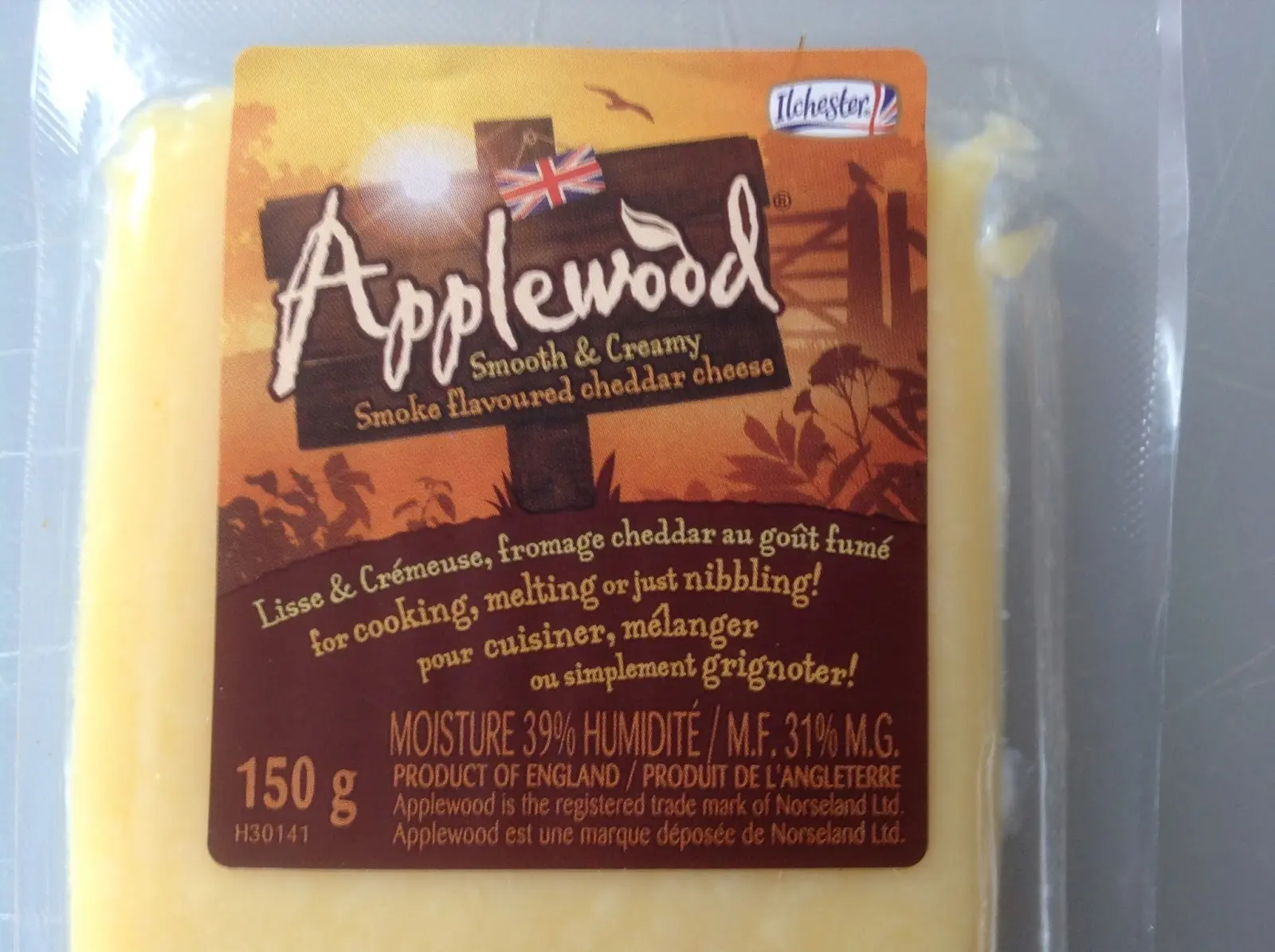 ilchester applewood smoked cheddar - How many calories are in Ilchester Applewood smoked cheddar