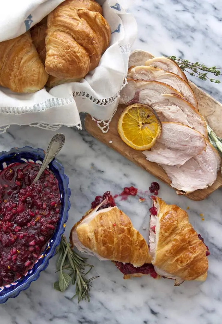 smoked turkey croissant - How many calories in a croissant sandwich