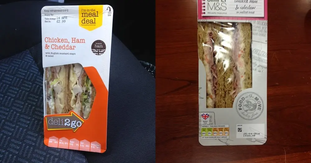 m&s smoked ham and coleslaw sandwich - How many calories in a M&S ham and coleslaw sandwich