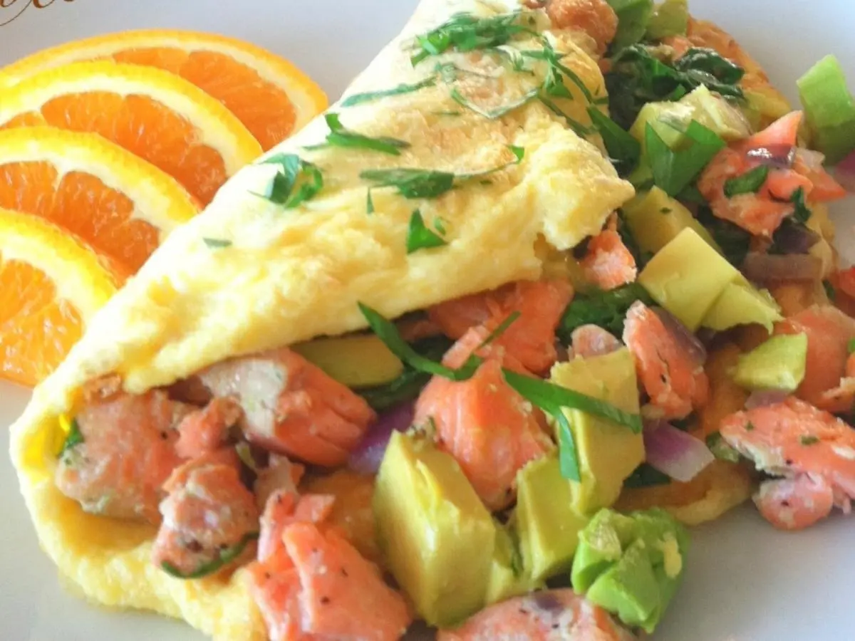 smoked salmon omelette calories - How many kcal in a 2 egg omelette