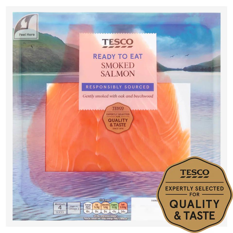 smoked salmon tesco price - How much does smoked salmon cost