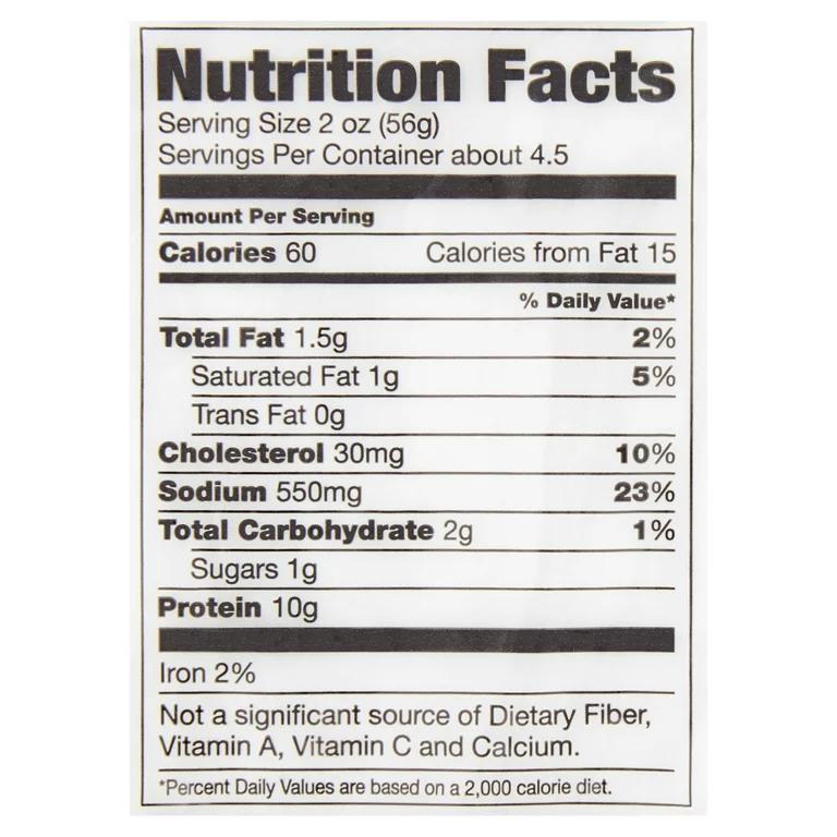 smoked ham nutrition facts - How much protein is in 100g of smoked ham