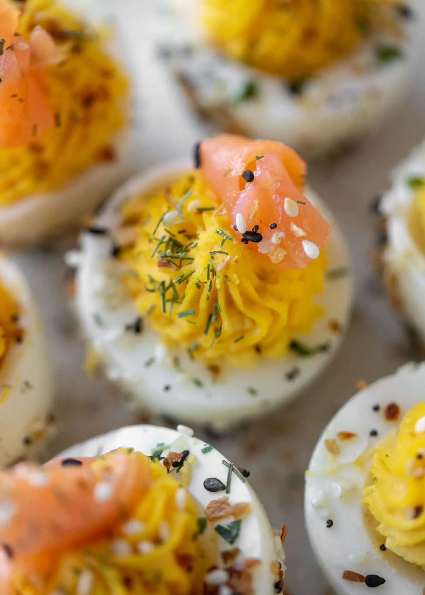 deviled eggs with smoked salmon recipe - How to make deviled eggs the night before