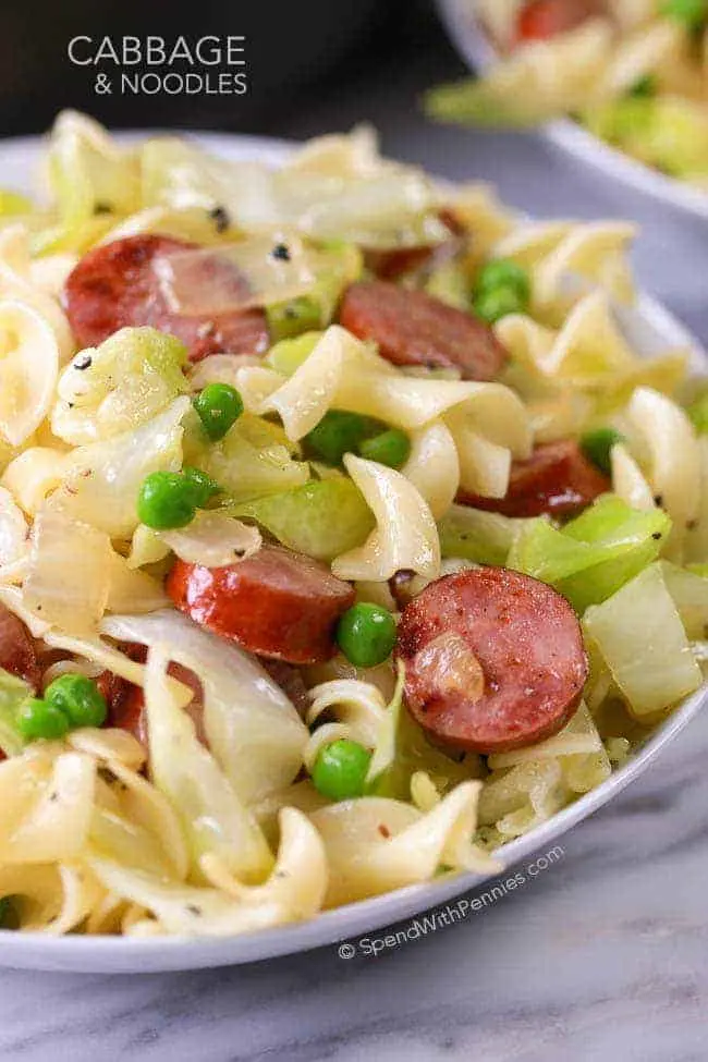 smoked sausage cabbage and noodles - How to make haluszka