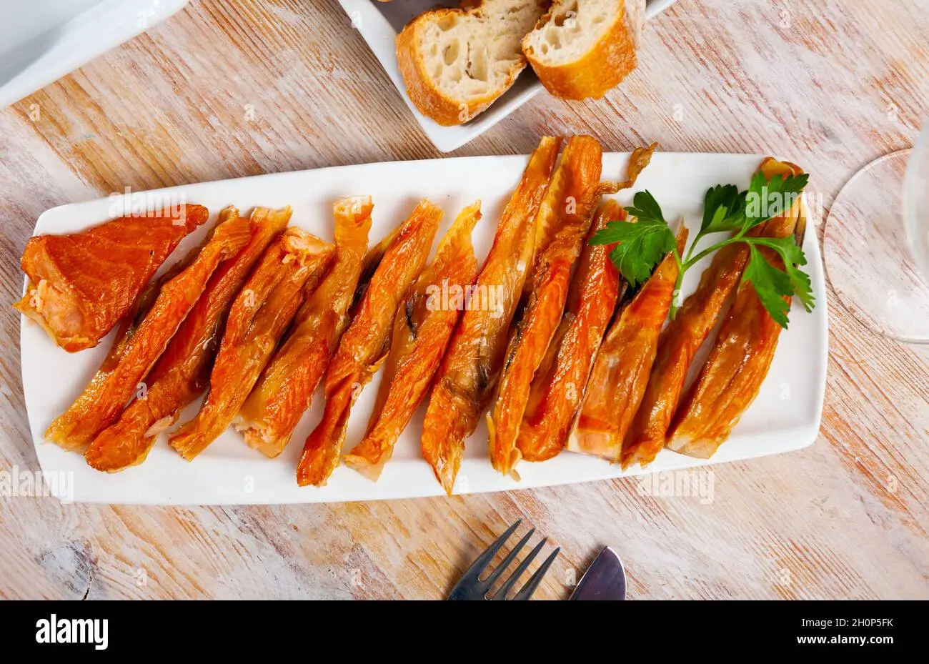 smoked salmon belly strips - How to serve smoked salmon belly