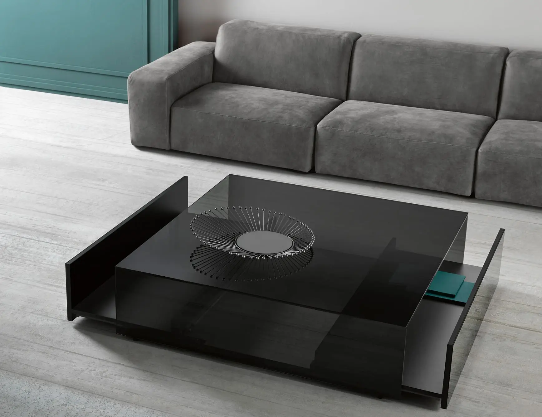 black smoked glass coffee table - Is a black coffee table a good idea