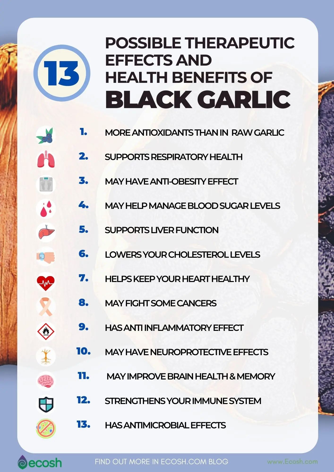 smoked garlic health benefits - Is burnt garlic good for health