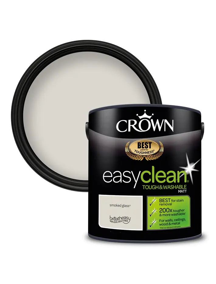 crown smoked glass emulsion - Is Crown Matt Emulsion washable