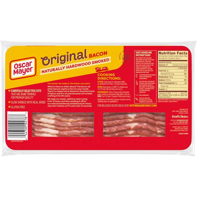 oscar mayer smoked bacon - Is Oscar Mayer fully cooked bacon pork