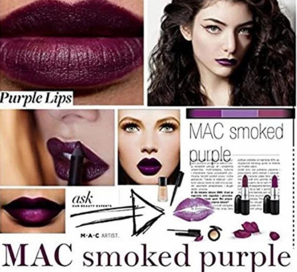 mac lipstick smoked purple - Is purple lipstick good for dark skin