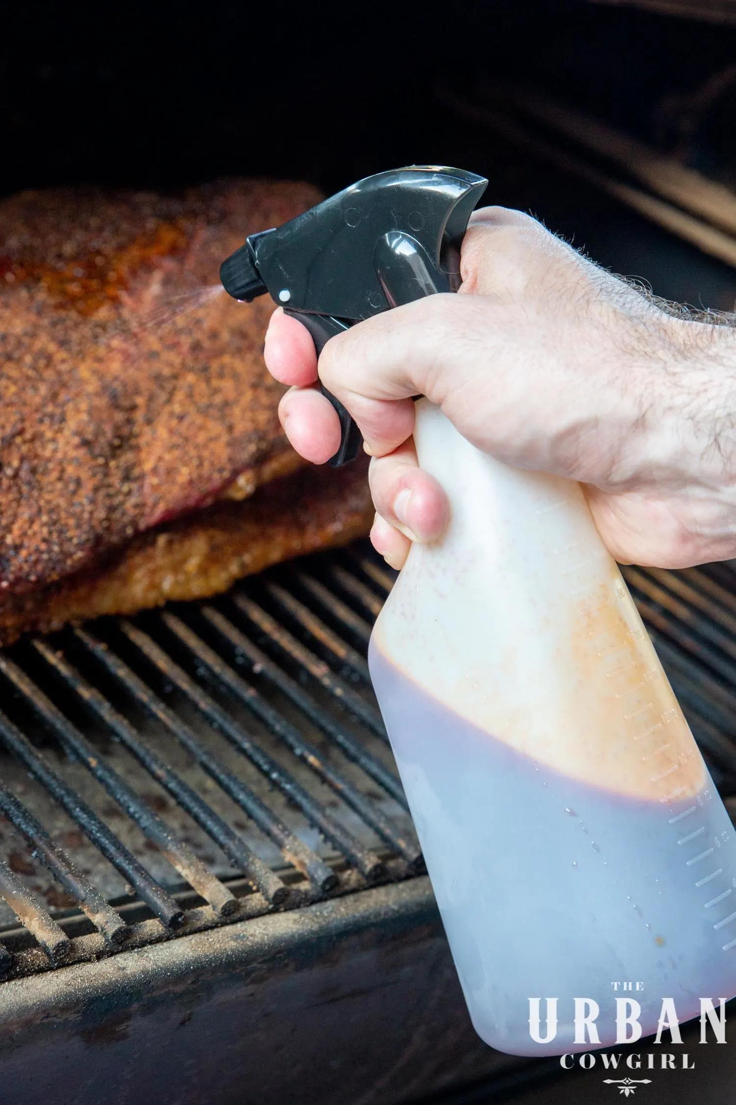 smoked brisket spritz - Should I spritz or wrap brisket