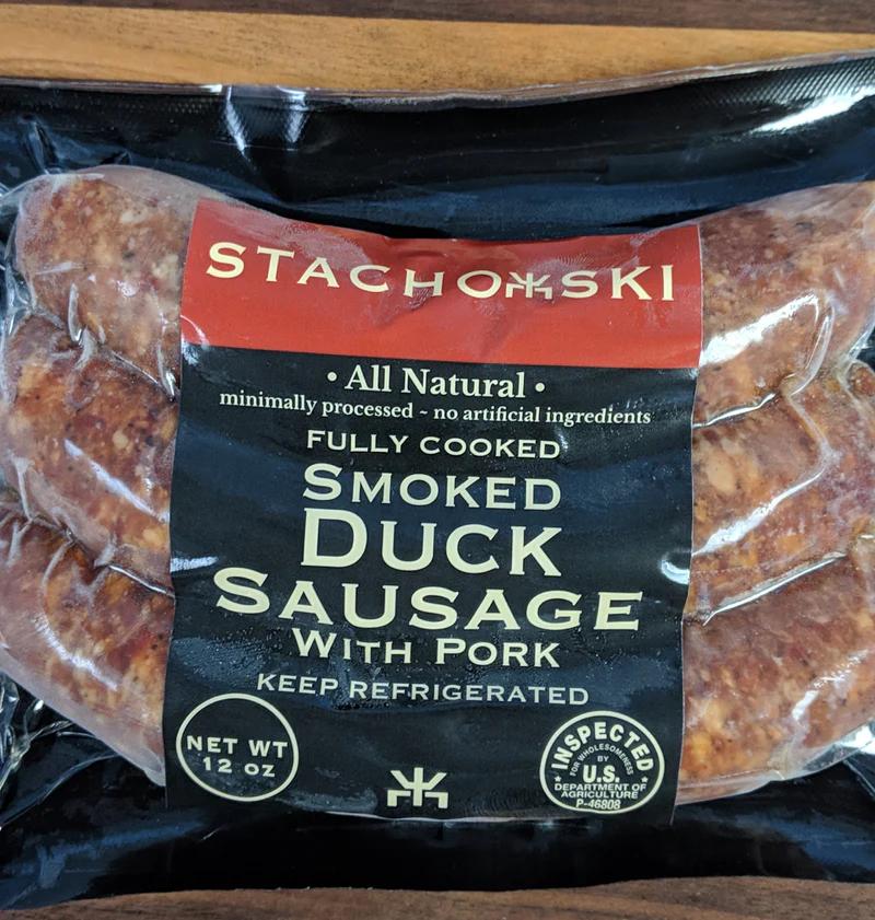 smoked duck sausage - What are duck sausages made of
