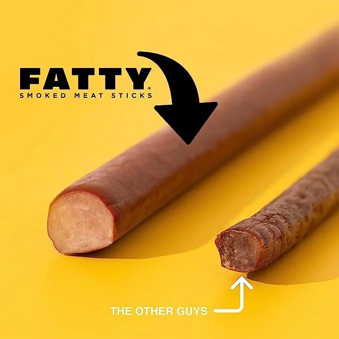fatty smoked meat stick - What are meat sticks called