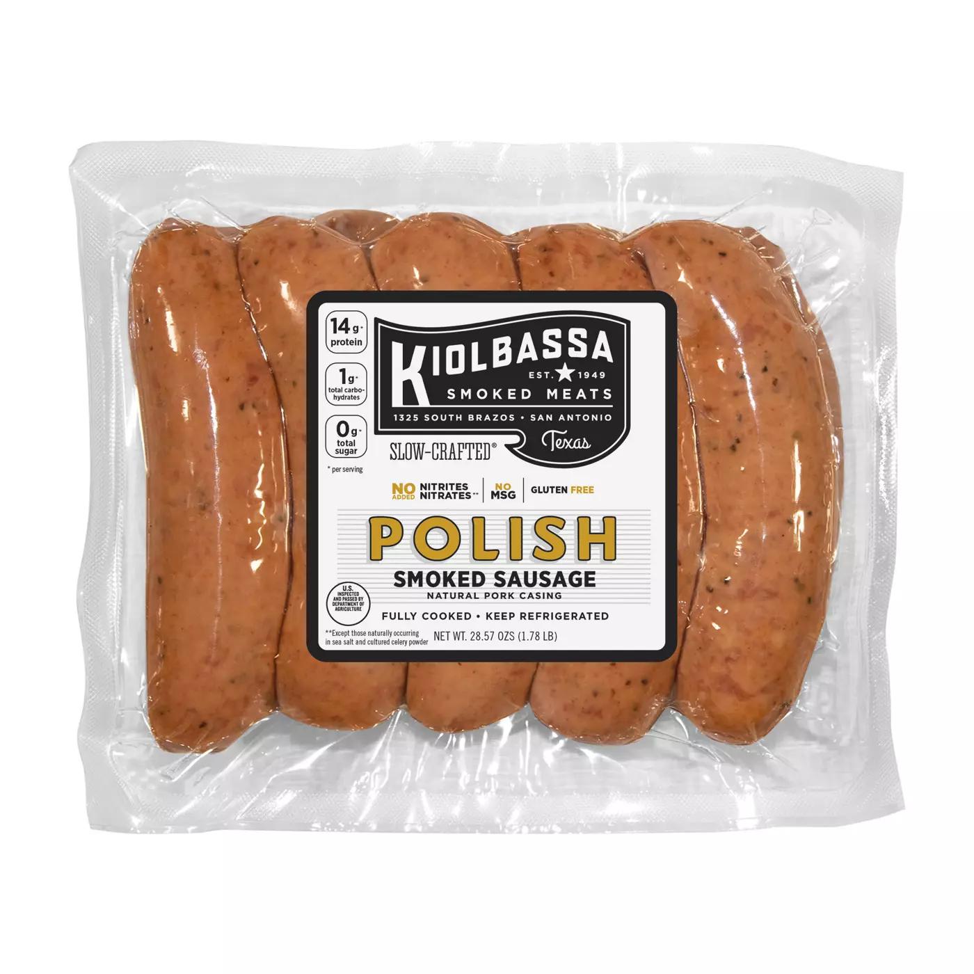 kiolbassa polish smoked sausage - What are the ingredients in Kiolbassa sausage