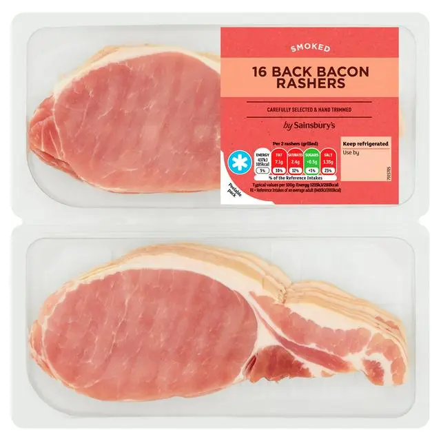 sainsburys smoked bacon - What are the ingredients in Sainsbury's smoked bacon