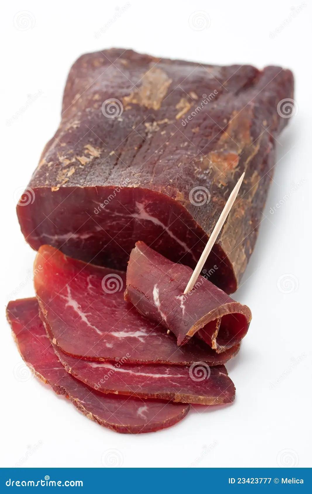 dried smoked meat - What cured meats are smoked