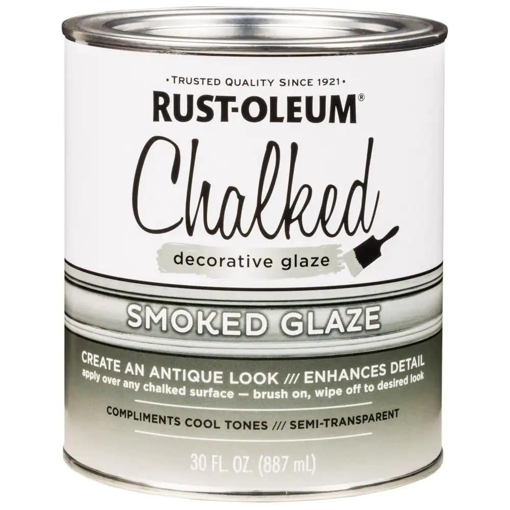 rustoleum chalked smoked glaze - What does glaze do to Chalk Paint