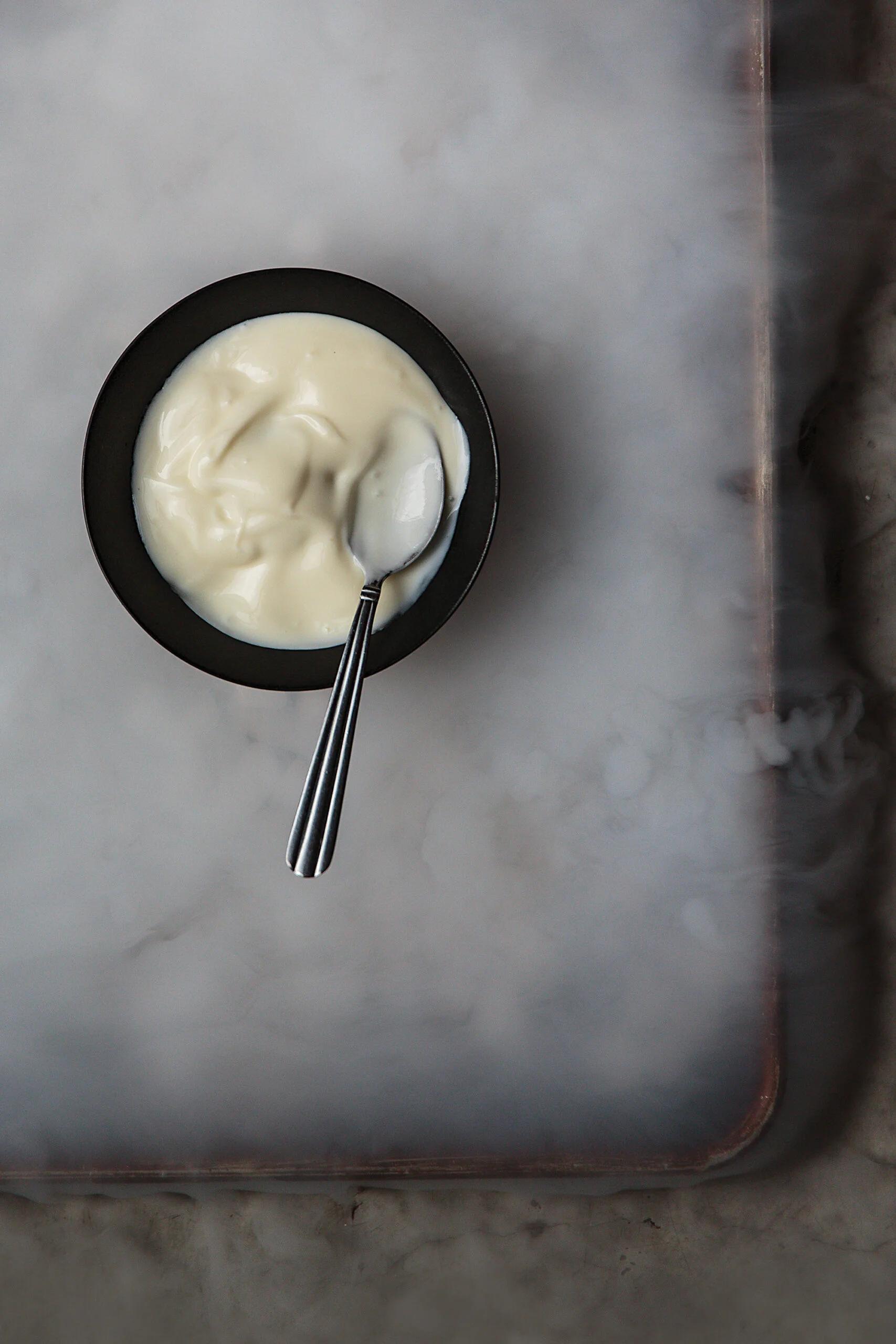 smoked yogurt sauce - What does the cornstarch do in the yogurt sauce