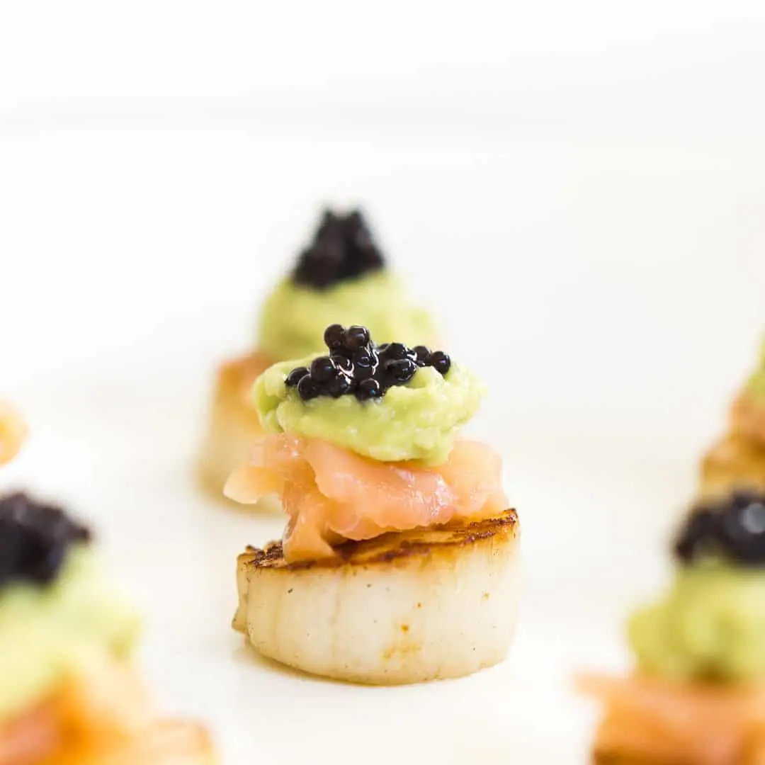 scallops and smoked salmon starter - What Flavour goes best with scallops