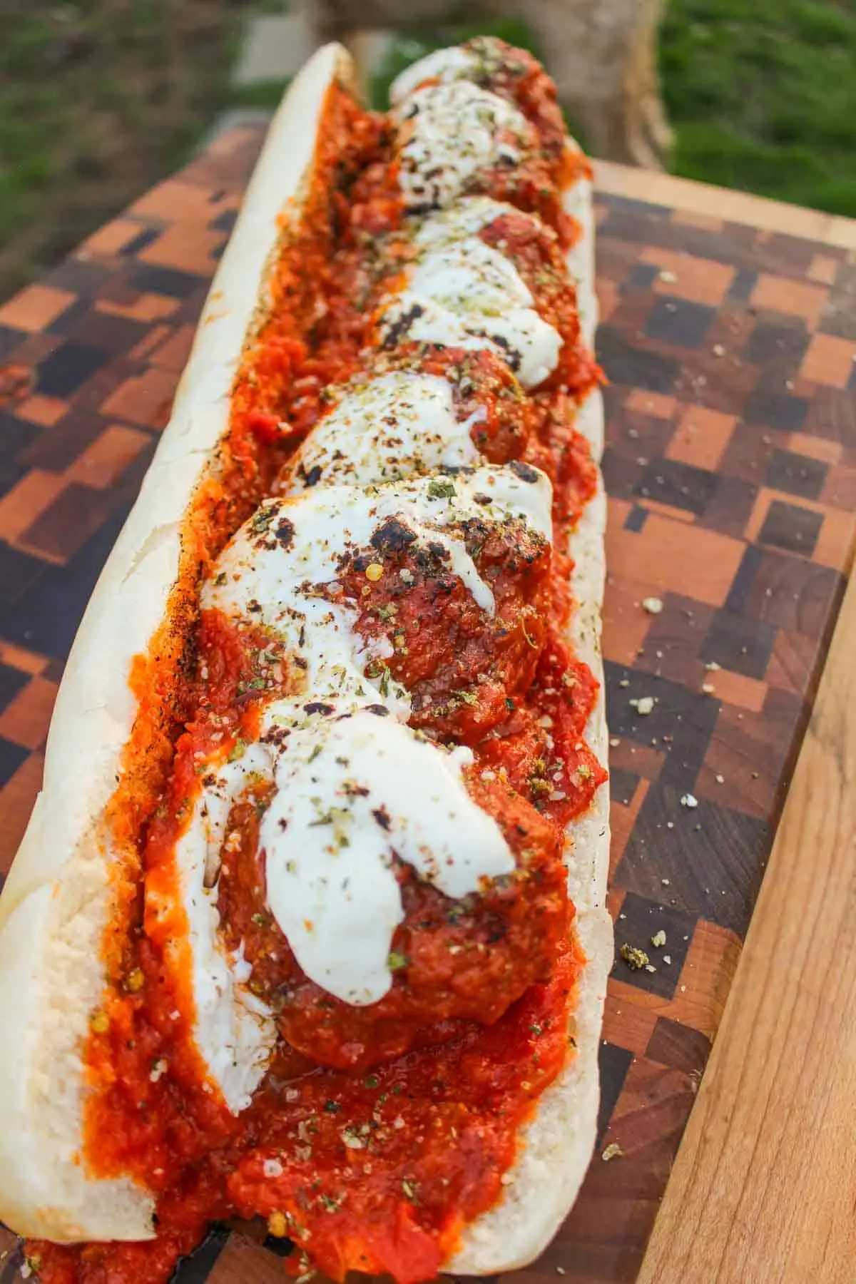 smoked meatball subs - What goes good on a meatball sub