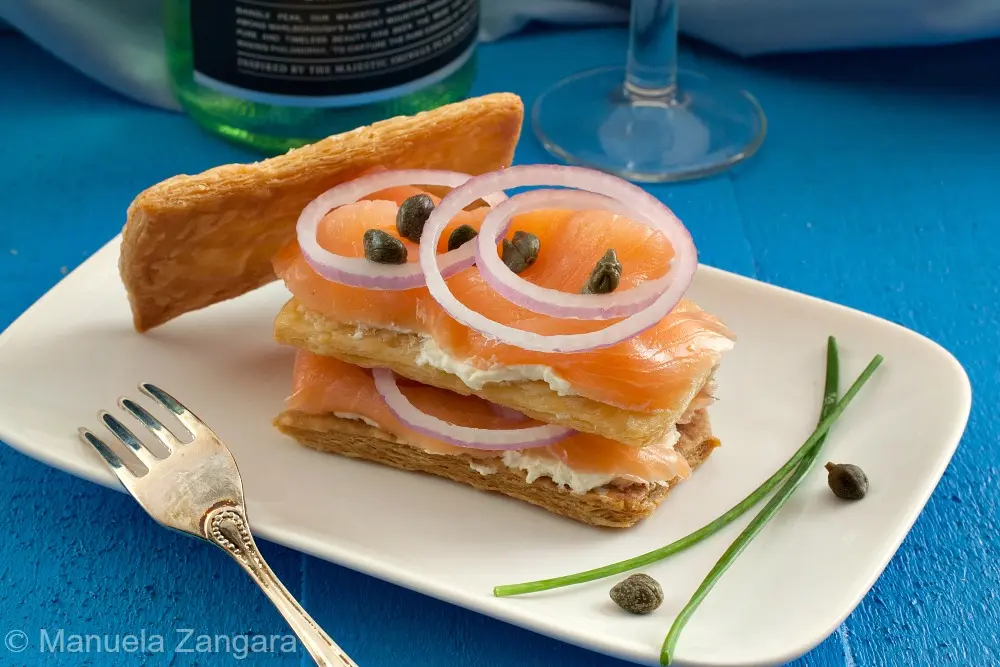 smoked salmon mille feuille - What is a mille feuille in baking