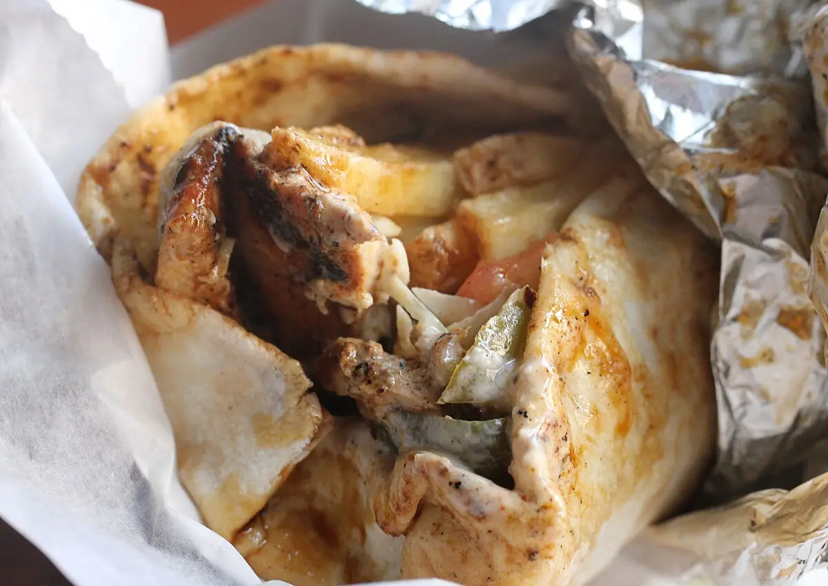 smoked chicken shawarma - What is chicken shawarma in English