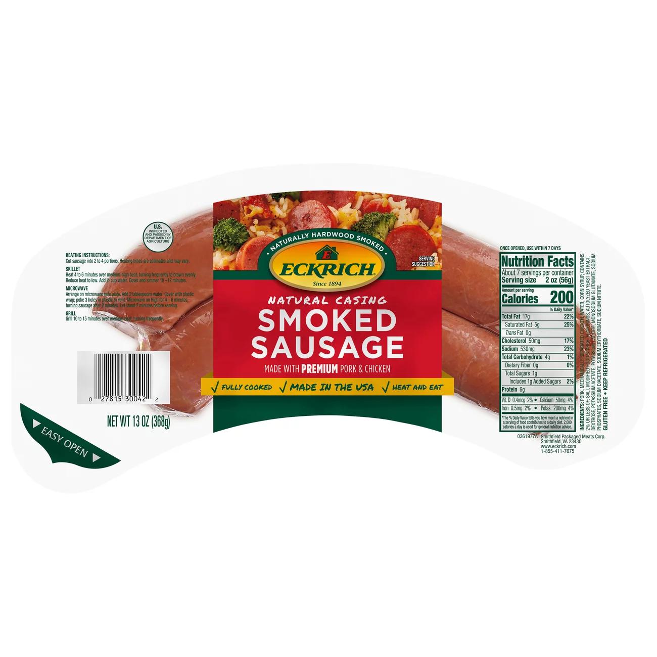 eckrich smoked sausage - What is Eckrich smoked sausage