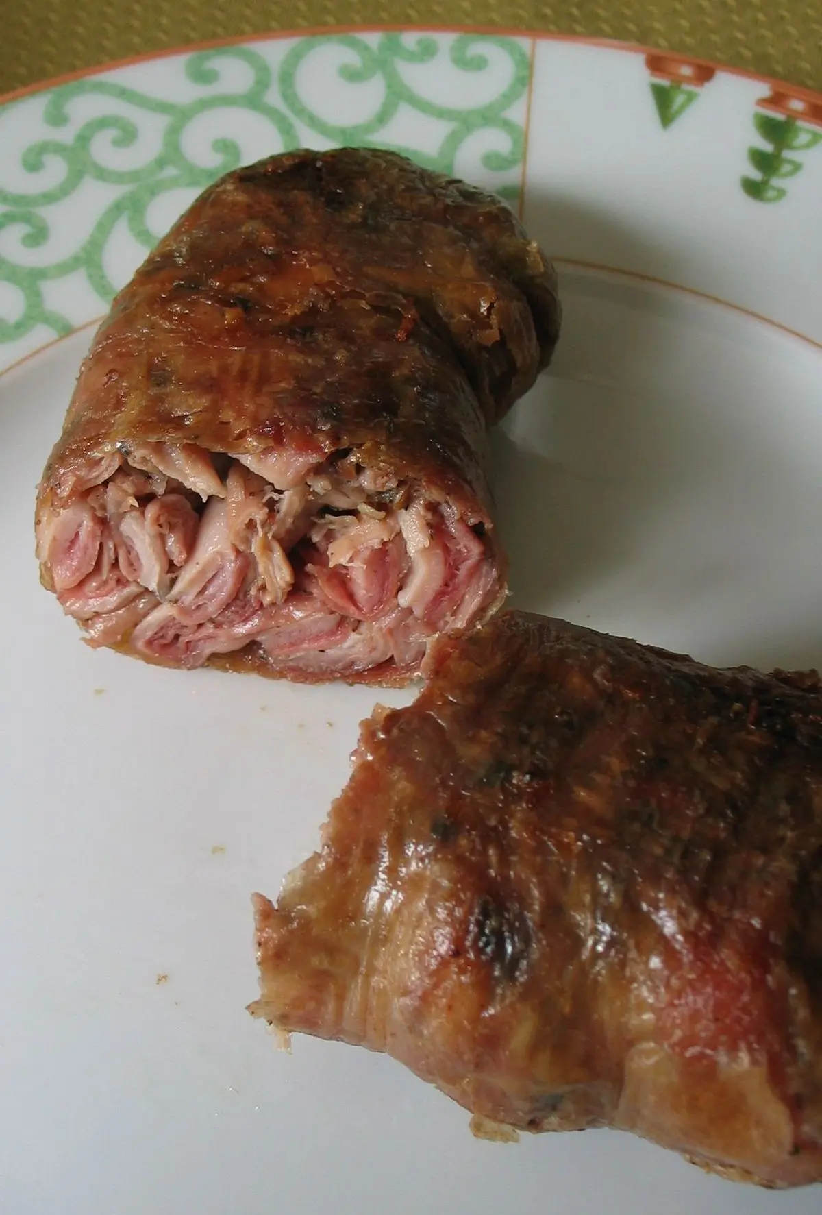 french smoked sausage - What is in andouillette sausage