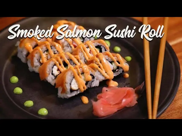 smoked salmon and cream cheese sushi - What is in the Alaska roll