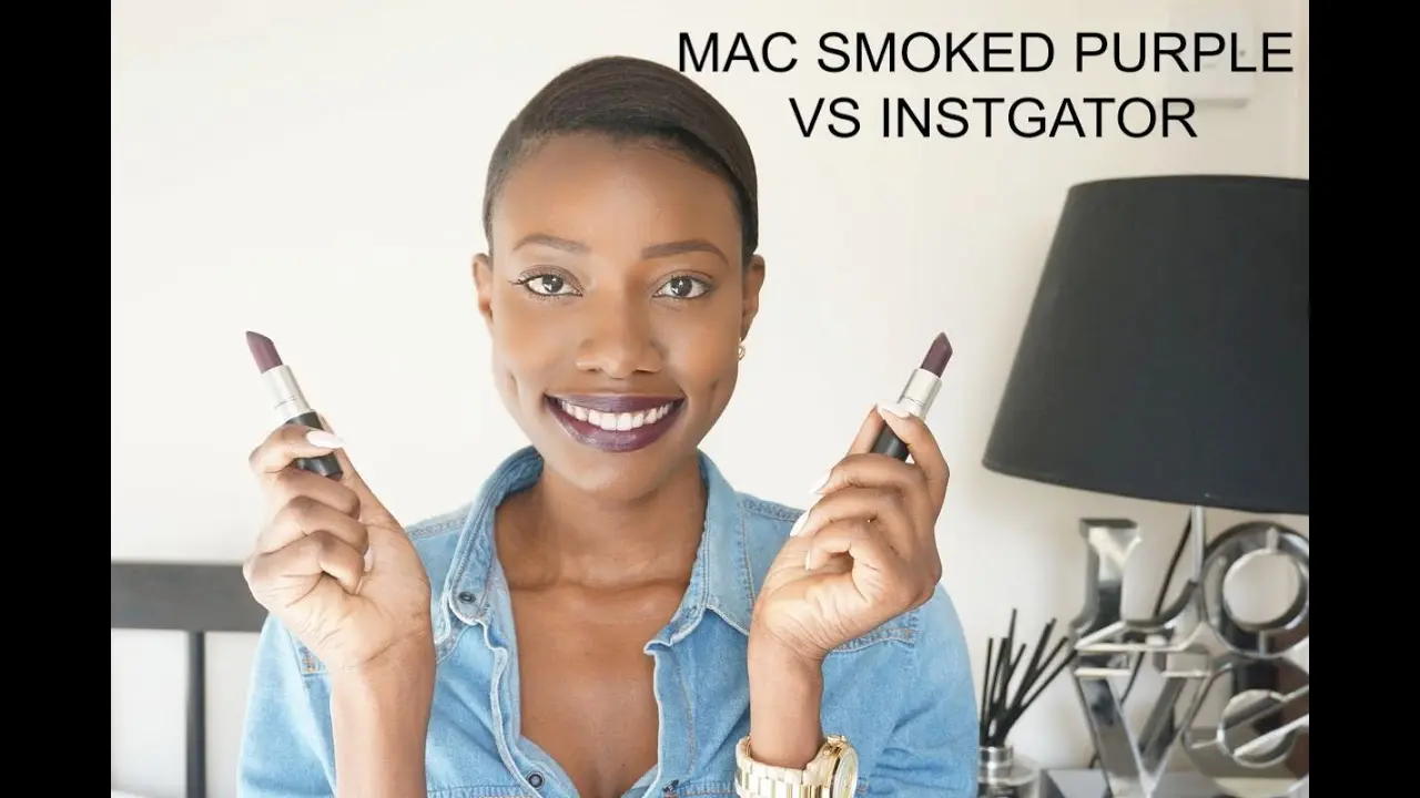 mac instigator vs smoked purple - What is make me gorgeous MAC lipstick